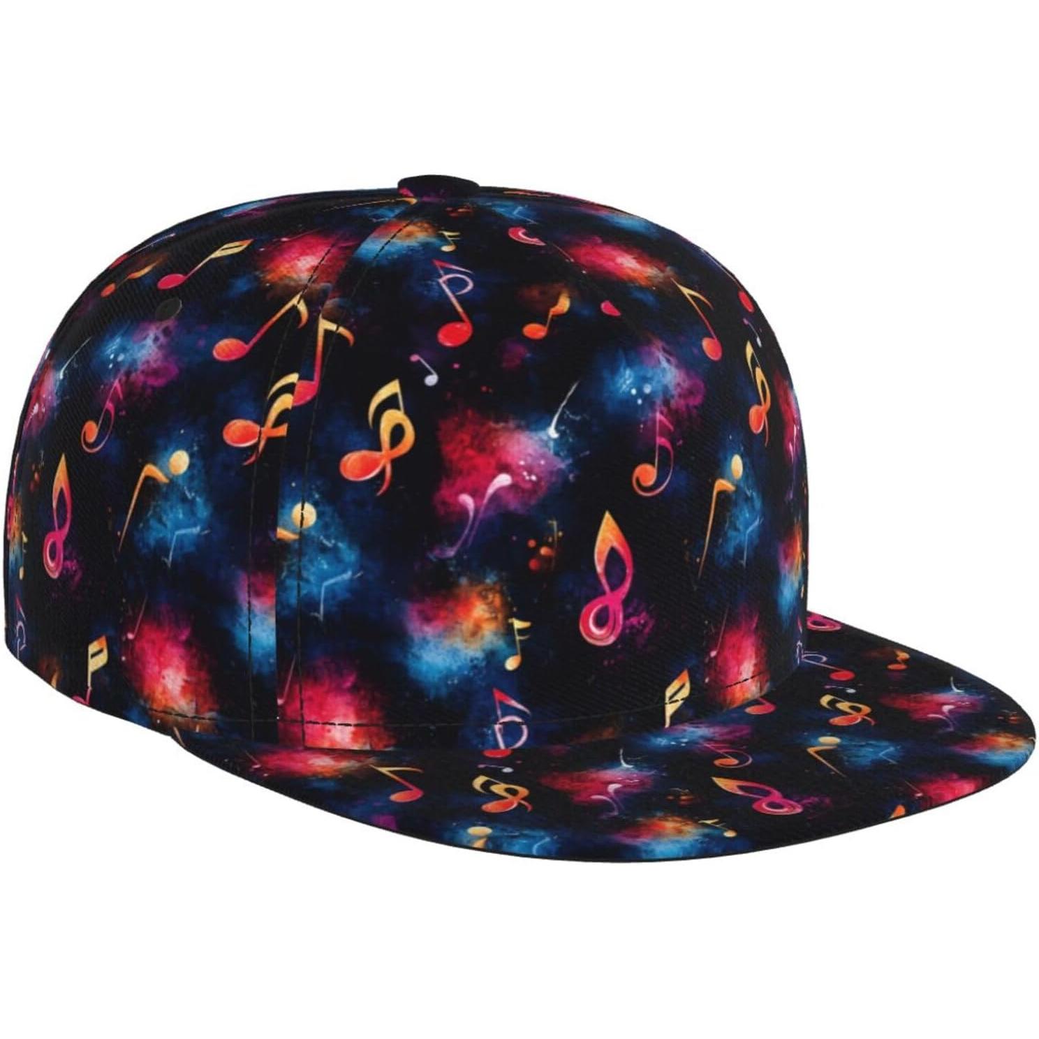 Cosmic Musical Notes Print Snapback Cap Flat Bill Hats for Men Rainbow Notes Print Mens Snapback Hats Baseball Trucker Dad Hat One Size
Cosmic Musical Notes Print Snapback Cap Flat Bill Hats for Men Rainbow Notes Print Mens Snapback Hats Baseball Trucker Dad Hat One Size