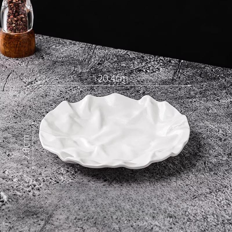 BEPAN 1PC Ceramic Dinner Plates for Home Pleated Texture Design Western Plates Japanese Style Dishes Good Looking Tableware
BEPAN 1PC Ceramic Dinner Plates for Home Pleated Texture Design Western Plates Japanese Style Dishes Good Looking Tableware