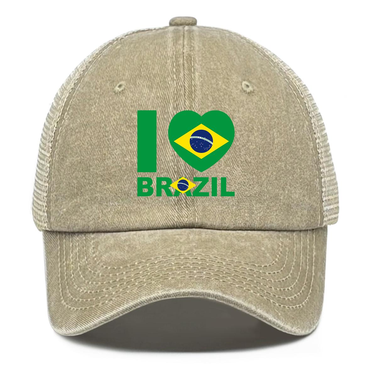 Flag of Brazil Print Adjustable Trucker Hat, Patriotic Sports Hat Vintage Vintage-Inspired Fit Sunshade Snapback Baseball Hat as the picture хакі
Flag of Brazil Print Adjustable Trucker Hat, Patriotic Sports Hat Vintage Vintage-Inspired Fit Sunshade Snapback Baseball Hat as the picture хакі