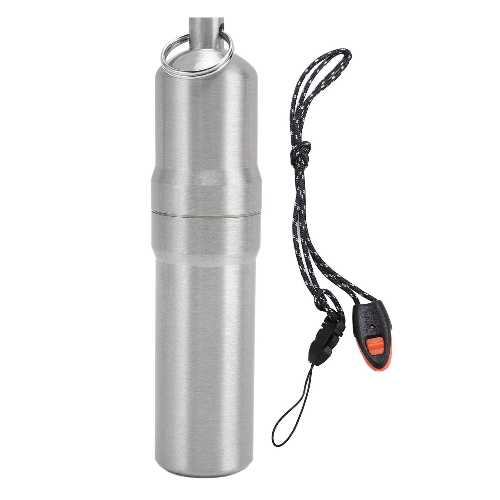 Metal Storage Tube Aluminum Alloy Lightweight Rainproof Portable Airtight Container with Whistle золотий
Metal Storage Tube Aluminum Alloy Lightweight Rainproof Portable Airtight Container with Whistle золотий