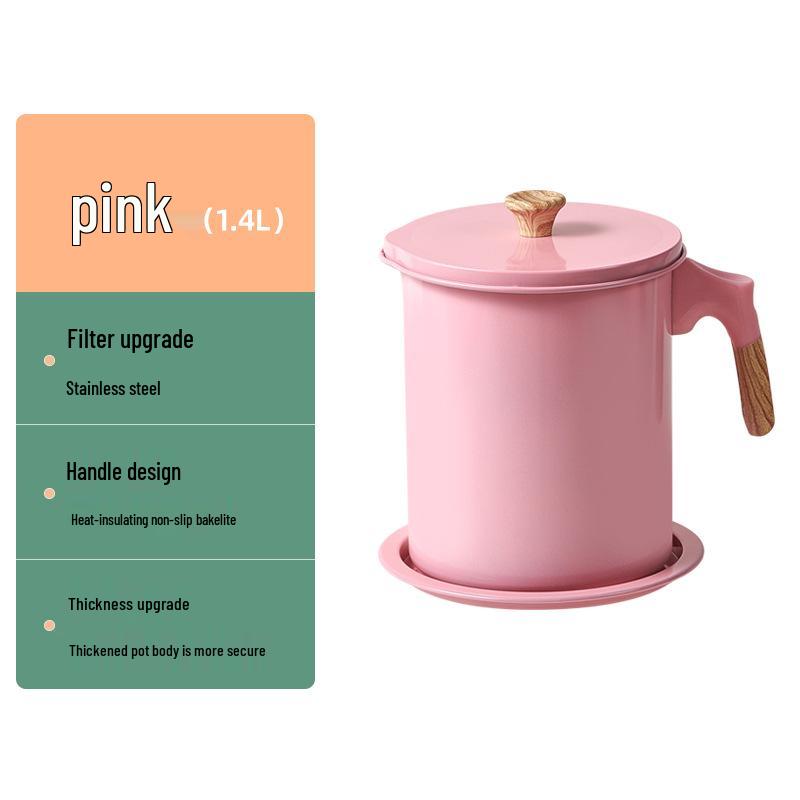 Japanese-Style Kitchen Oil Pot with Strainer - Large Capacity Storage for Filtered Oil and Residue-Free Cooking
Japanese-Style Kitchen Oil Pot with Strainer - Large Capacity Storage for Filtered Oil and Residue-Free Cooking