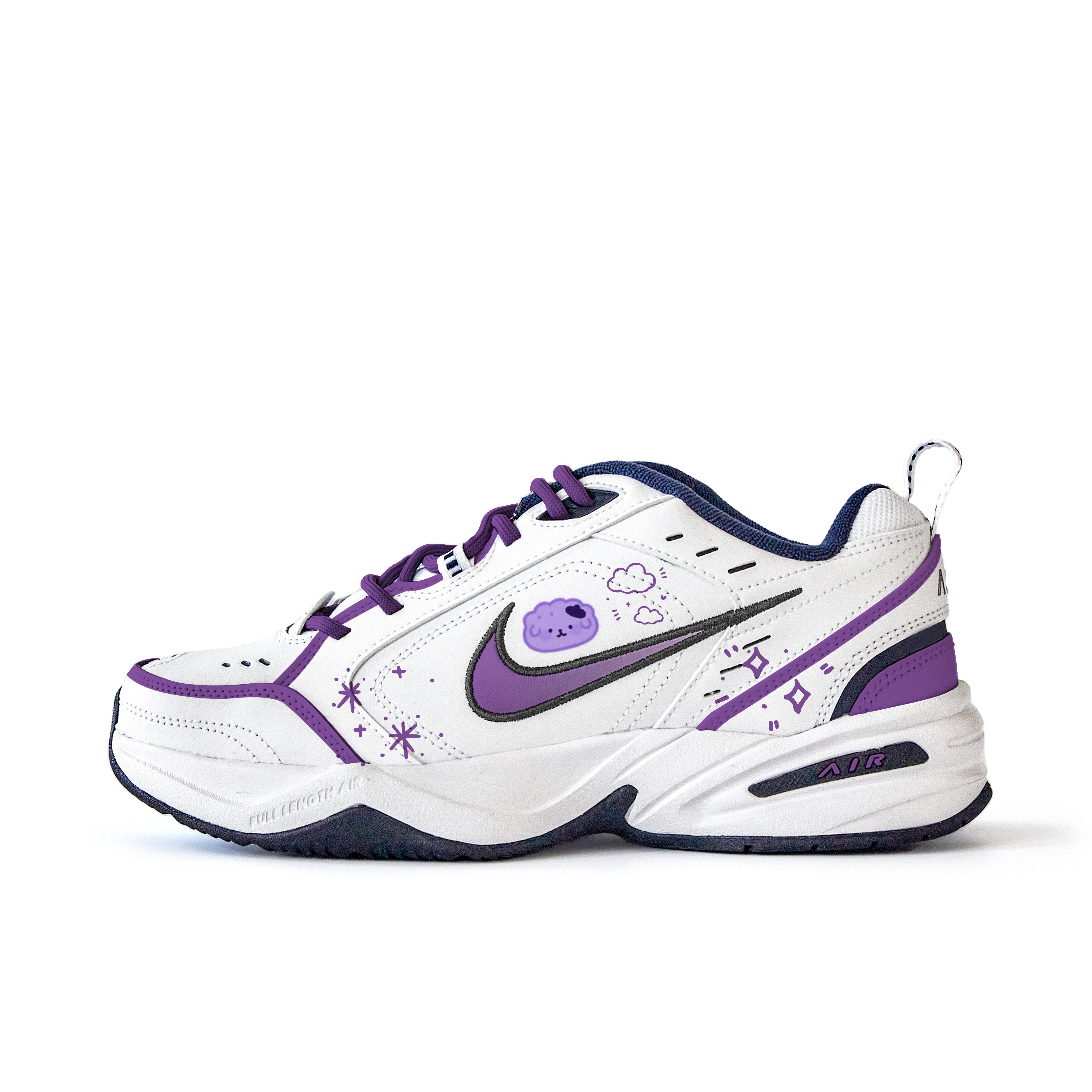 Nike Air Monarch 4 Slip Resistant Abrasion Resistant Low top Chunky Sneakers Unisex White Purple 415445-102 (Team746-) 44.5
Nike Air Monarch 4 Slip Resistant Abrasion Resistant Low top Chunky Sneakers Unisex White Purple 415445-102 (Team746-) 44.5