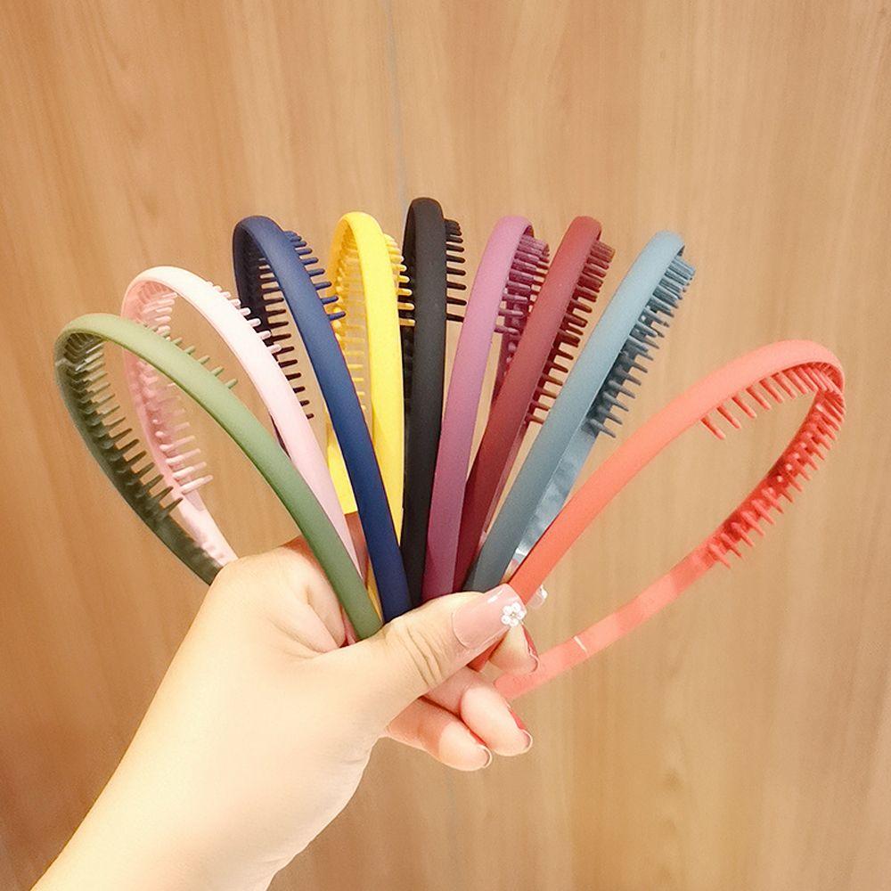 Color Frosting Wash Face Antiskid Hair Band Toothed Headband Korean Style Headwear Women Hair hoop
Color Frosting Wash Face Antiskid Hair Band Toothed Headband Korean Style Headwear Women Hair hoop