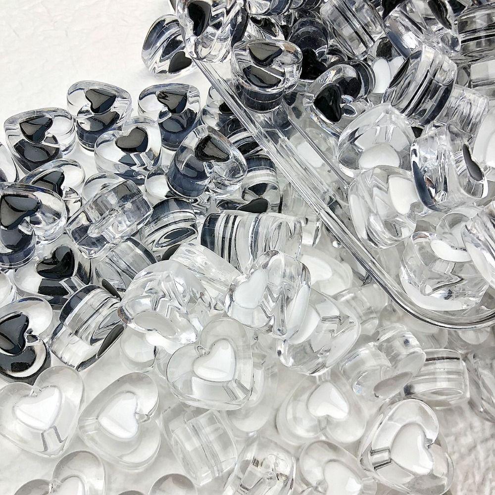 Makeing Bracelet Transparent Heart Beads Necklace DIY Jewelry Accessory Loose Spacer Beads Pendant
Makeing Bracelet Transparent Heart Beads Necklace DIY Jewelry Accessory Loose Spacer Beads Pendant