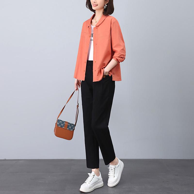 Women s Casual Spring/Autumn 2024 Fashion: Loose-Fit Two-Piece Shirt Set for Middle-Aged Moms XL
Women s Casual Spring/Autumn 2024 Fashion: Loose-Fit Two-Piece Shirt Set for Middle-Aged Moms XL