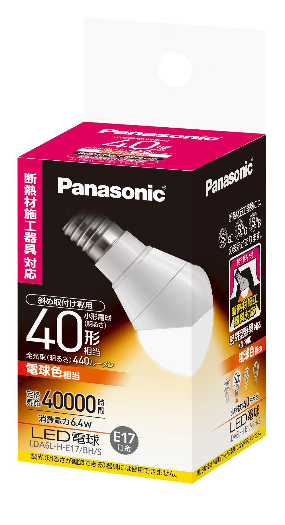 Panasonic LED light bulb, base diameter 17mm, equivalent to 40W light bulb, light bulb color equivalent (6.4W), small light bulbdiagonal mounting
Panasonic LED light bulb, base diameter 17mm, equivalent to 40W light bulb, light bulb color equivalent (6.4W), small light bulbdiagonal mounting