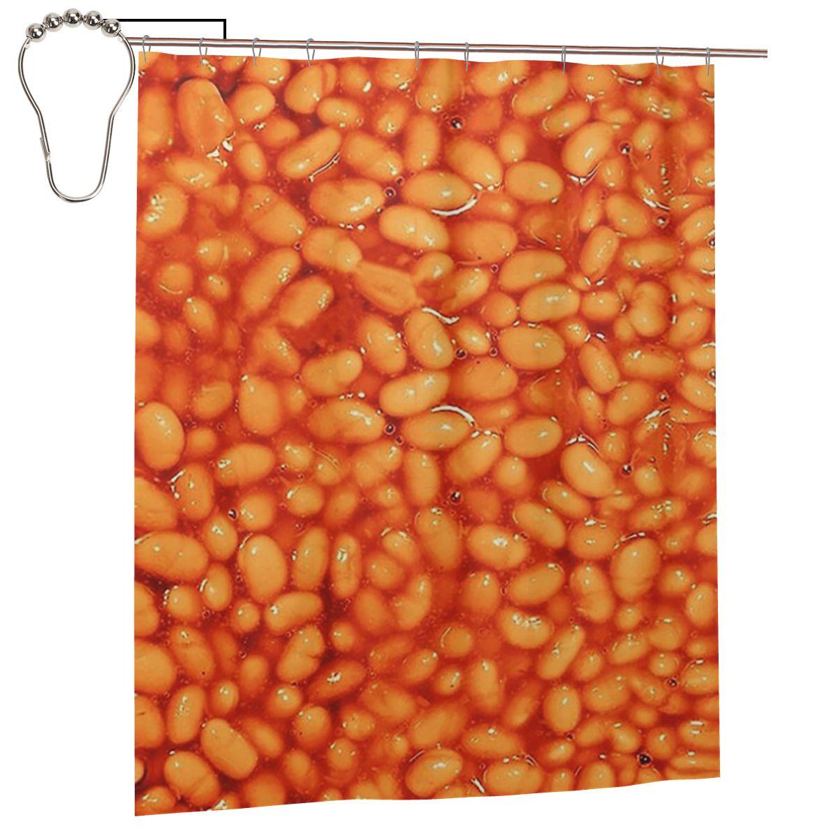 Beans In Things Pattern Shower Curtain Bathroom Polyester Waterproof Bath Curtains With Hooks W60H190(CM)-1 Pcs
Beans In Things Pattern Shower Curtain Bathroom Polyester Waterproof Bath Curtains With Hooks W60H190(CM)-1 Pcs