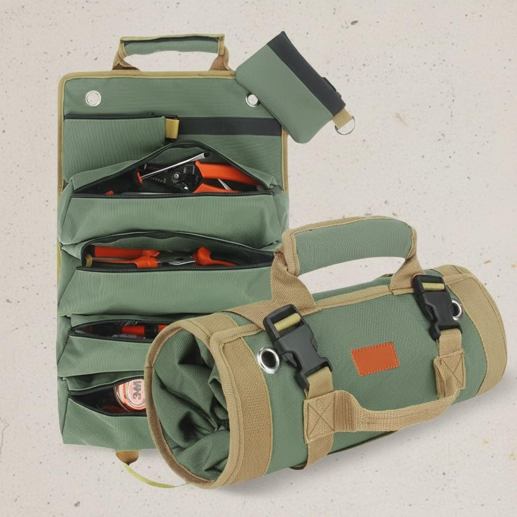 Heavy Duty Roll Up Tool Bag Portable Foldable Organizer with 2 Small Pouches for Mechanics Toolbox Storage зелений
Heavy Duty Roll Up Tool Bag Portable Foldable Organizer with 2 Small Pouches for Mechanics Toolbox Storage зелений