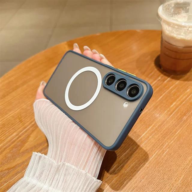 Бездротовий зарядний чохол Business Matte Magsafe для Samsung S24 S23 S22 S21 Plus Ultra FE A15 A25 A35 A55 A05S A14 A24 A34 A54 For S24 Plus Темно-синій
Бездротовий зарядний чохол Business Matte Magsafe для Samsung S24 S23 S22 S21 Plus Ultra FE A15 A25 A35 A55 A05S A14 A24 A34 A54 For S24 Plus Темно-синій