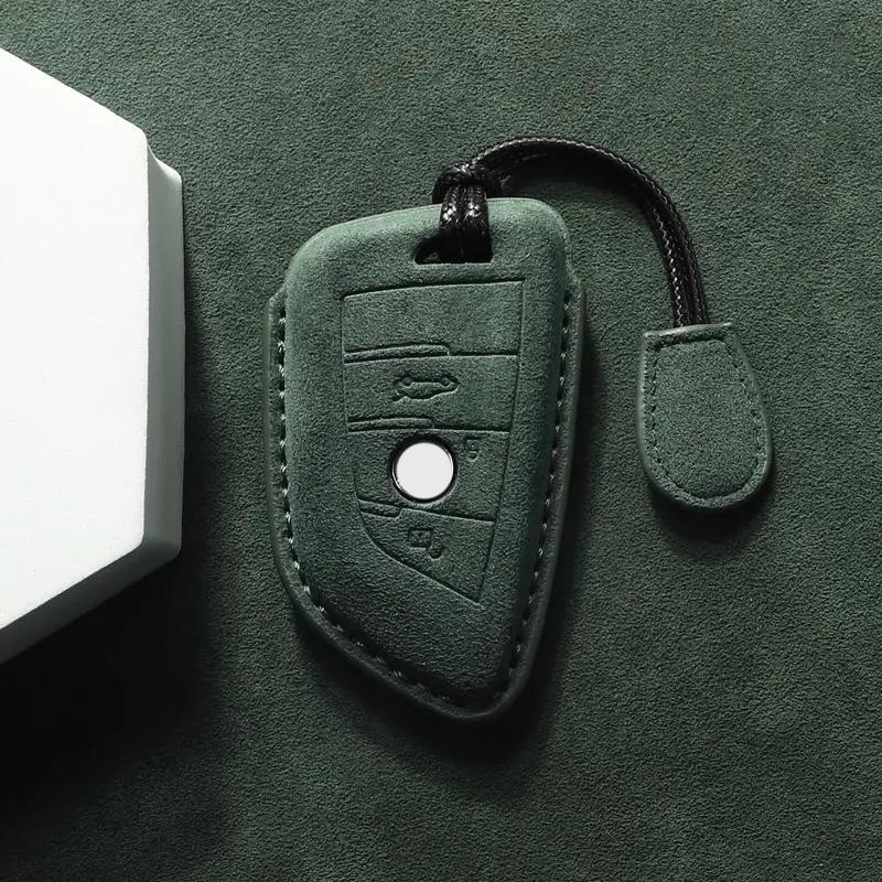 Suede Faux Leather Car Key Case Cover For BMW X1 X3 X5 X6 X7 1 3 5 6 7 Series G20 G30 G11 F15 F16 F20 G01 G02 Keychain Protector
Suede Faux Leather Car Key Case Cover For BMW X1 X3 X5 X6 X7 1 3 5 6 7 Series G20 G30 G11 F15 F16 F20 G01 G02 Keychain Protector