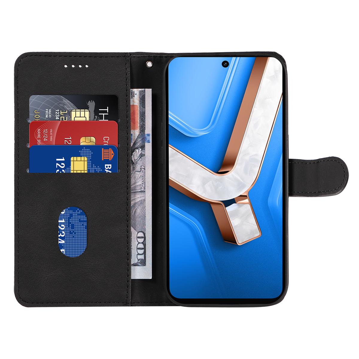 For vivo Y29 4G/vivo T4x 5G/vivo Y300t 5G Wallet Case Leather Phone Cover Stand with Curved Line Design Black
For vivo Y29 4G/vivo T4x 5G/vivo Y300t 5G Wallet Case Leather Phone Cover Stand with Curved Line Design Black