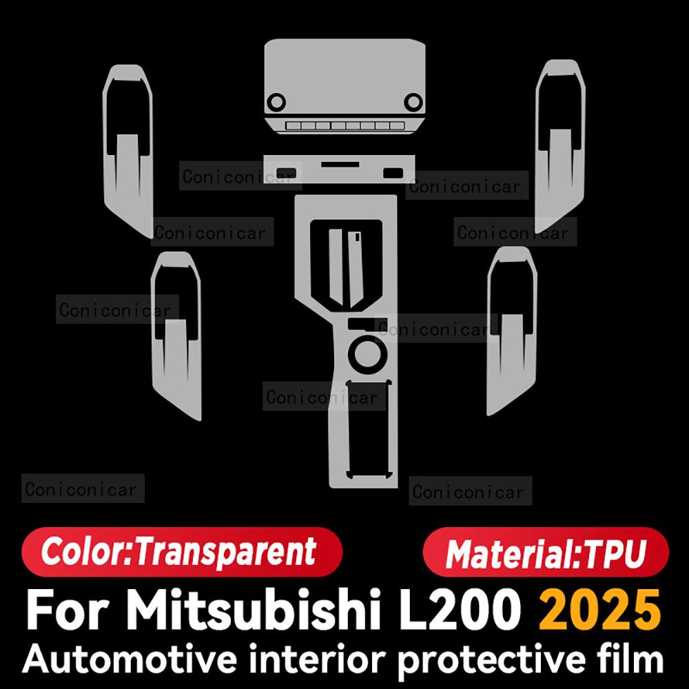 For Mitsubishi L200 2025 Car Interior Protection Anti-Scratch TPU Film trument Center Control Navigation Accessories Left rudder
For Mitsubishi L200 2025 Car Interior Protection Anti-Scratch TPU Film trument Center Control Navigation Accessories Left rudder