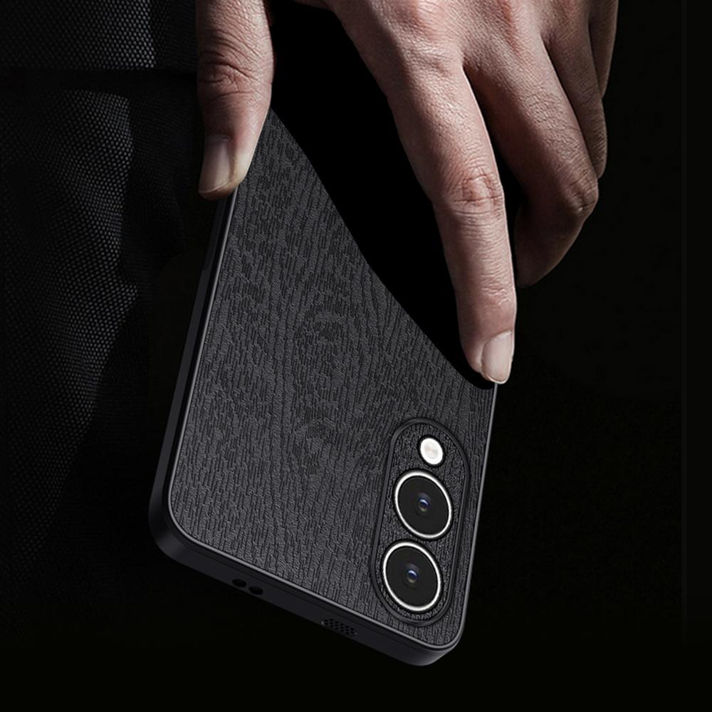 For Samsung Galaxy S25 Edge Case Wood Texture PU Leather Coated PC TPU Phone Cover Black
For Samsung Galaxy S25 Edge Case Wood Texture PU Leather Coated PC TPU Phone Cover Black