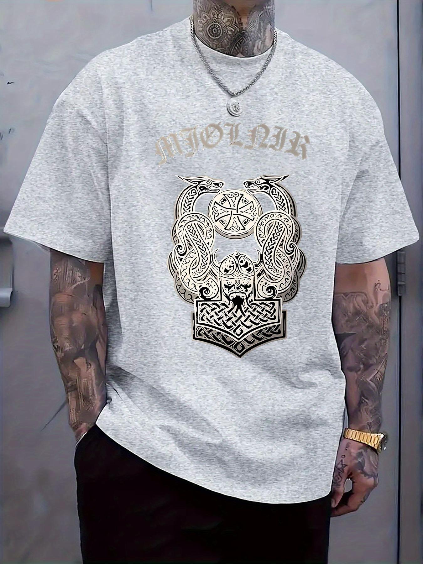 Scandinavian Mythology Print Round Neck Short Sleeve T-shirt Fashion Regular Fit Spring/Summer Vacation XXL
Scandinavian Mythology Print Round Neck Short Sleeve T-shirt Fashion Regular Fit Spring/Summer Vacation XXL