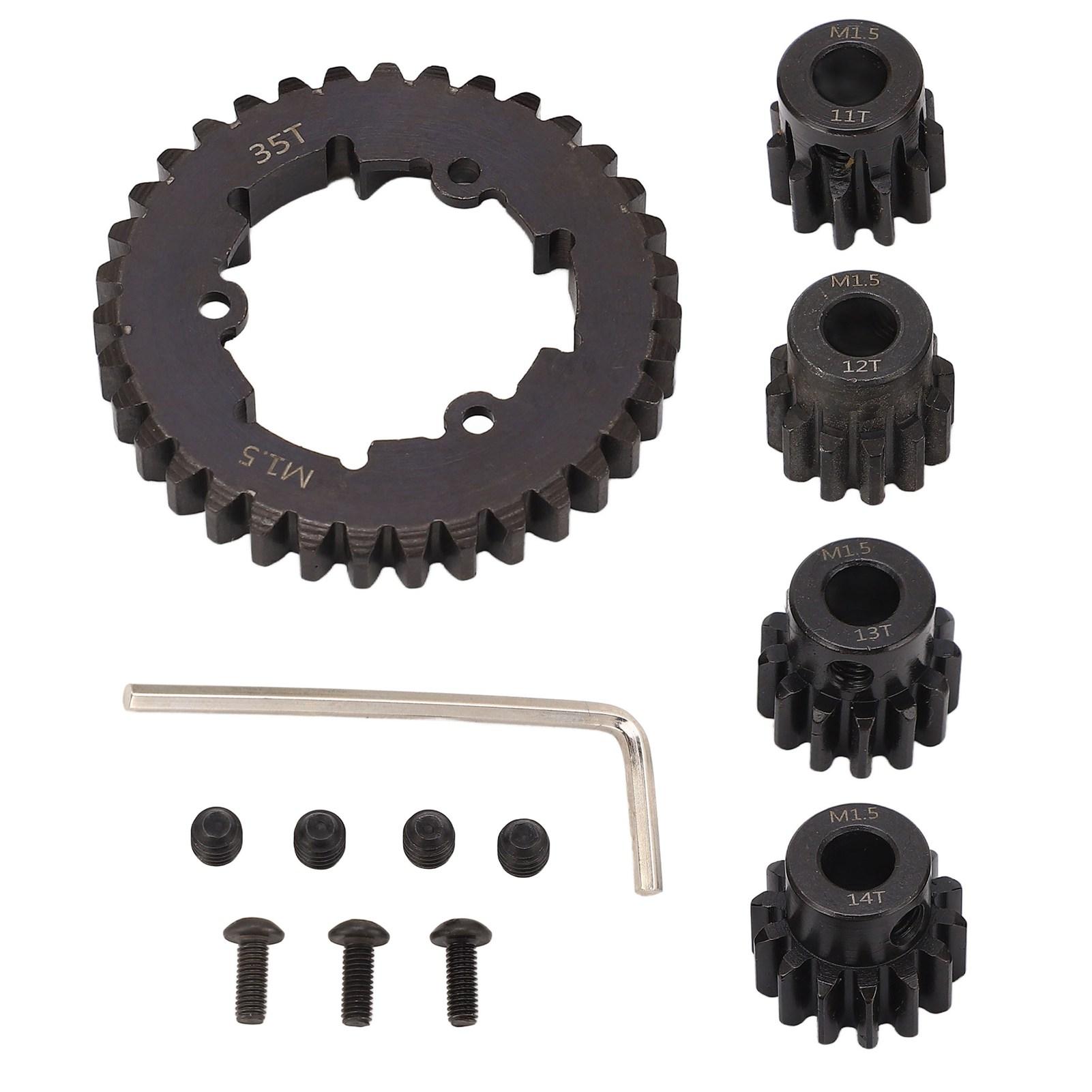 RC Car Gear Set Steel 35T Spur Gear 11T14T Motor Pinion Gear Replacement for TRAXXAS 15 XMaxx 6S
RC Car Gear Set Steel 35T Spur Gear 11T14T Motor Pinion Gear Replacement for TRAXXAS 15 XMaxx 6S