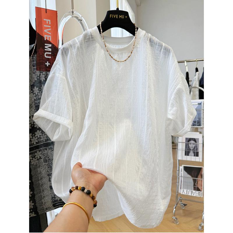 Women s Embroidered Striped Round Neck Short Sleeve T-Shirt - Lightweight, Stylish, and Casual Fit. XL белый
Women s Embroidered Striped Round Neck Short Sleeve T-Shirt - Lightweight, Stylish, and Casual Fit. XL белый