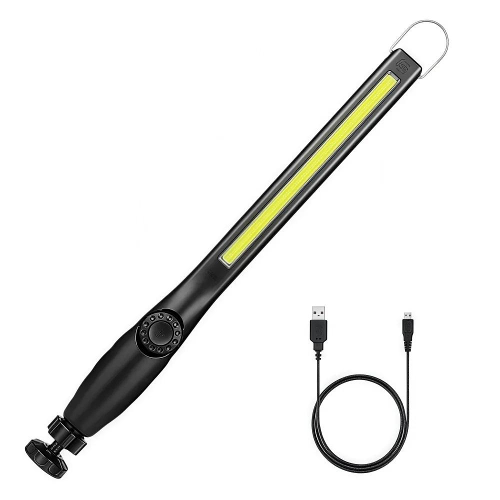 New COB LED Work Light Brightness Adjustable Super Bright Flashlight with Hook Magnetic Work Lamp Car Repair Outdoor Camping Black
New COB LED Work Light Brightness Adjustable Super Bright Flashlight with Hook Magnetic Work Lamp Car Repair Outdoor Camping Black