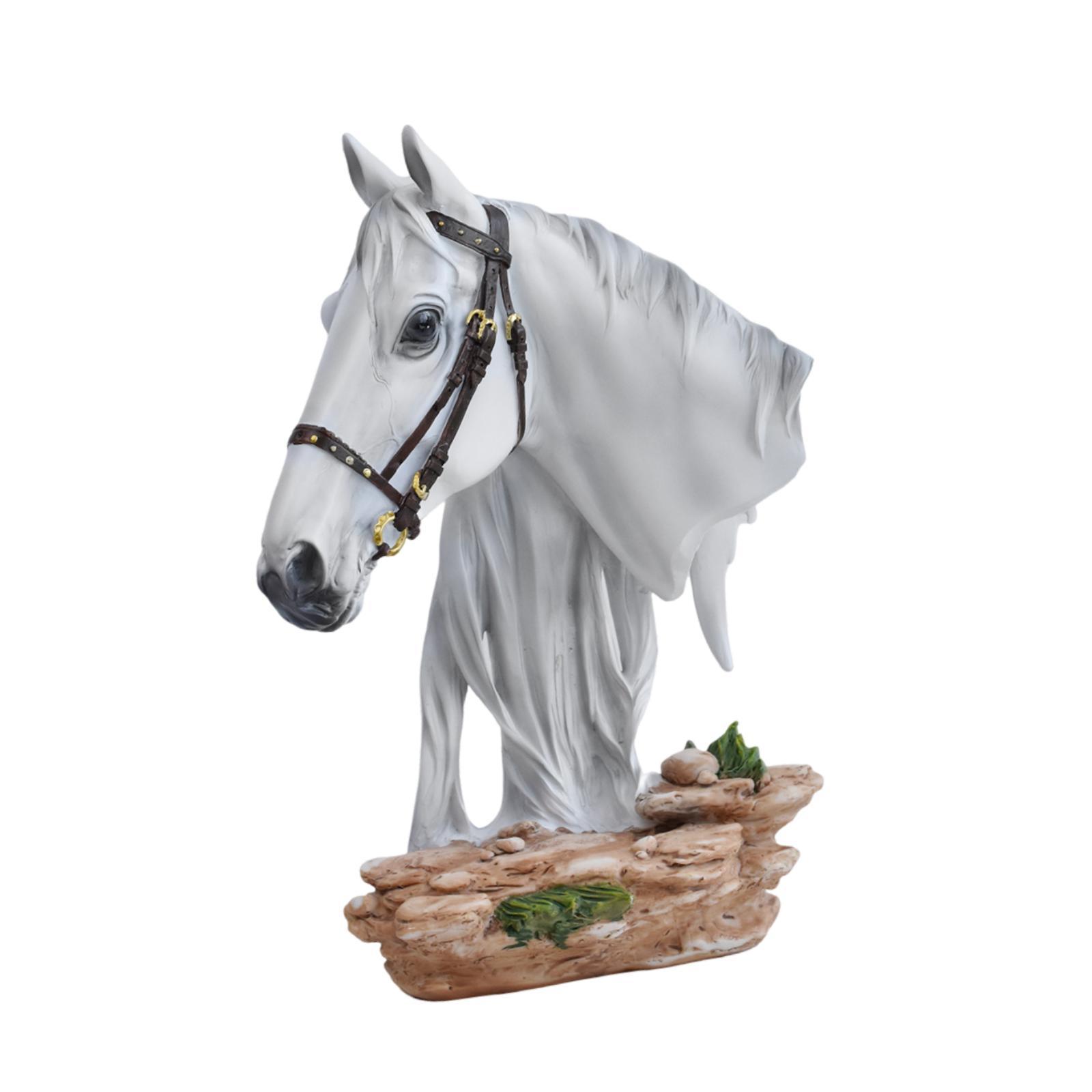 Horse Head Statue Home Decor Versatile Ornament for Table Party Birthday білий
Horse Head Statue Home Decor Versatile Ornament for Table Party Birthday білий