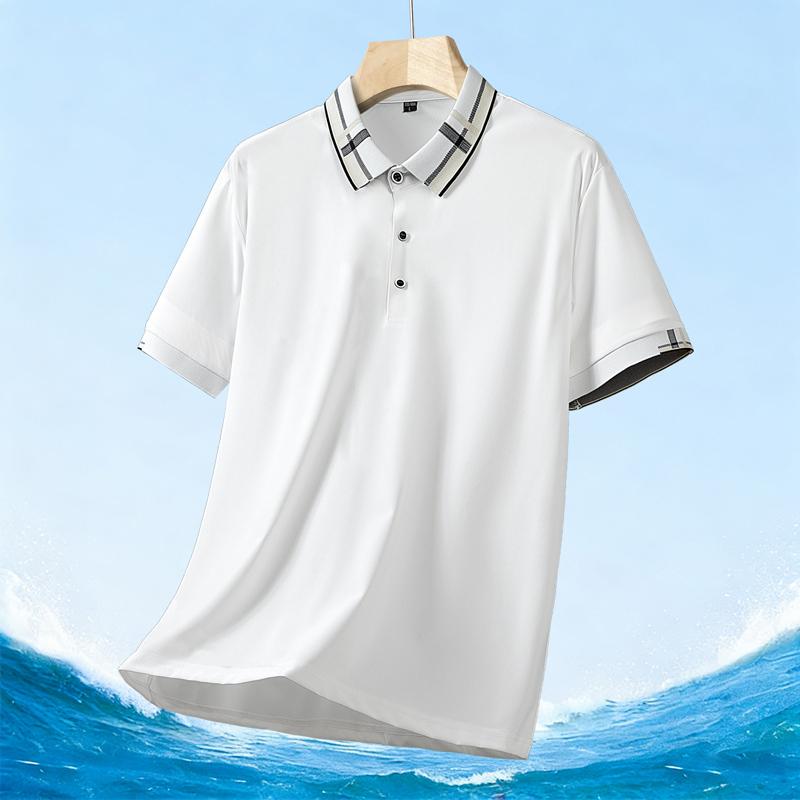 Mens Collar Trim Short Sleeve Polo Shirt M белый
Mens Collar Trim Short Sleeve Polo Shirt M белый
