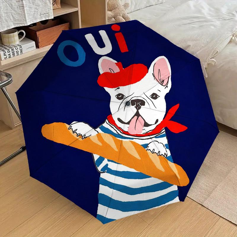 1pc French Bulldog Baguette Automatic Folding Umbrella, Heavy Duty 8 Rib Iron Frame, Suitable for Travel, Daily Use, Birthday, Decor Gift 98
1pc French Bulldog Baguette Automatic Folding Umbrella, Heavy Duty 8 Rib Iron Frame, Suitable for Travel, Daily Use, Birthday, Decor Gift 98