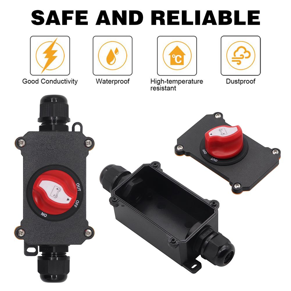 150A Outdoor Inline Power Switch IP66 Waterproof Vehicle Power Switch DC 32V On-Off Rocker Switch for Outdoor Use Italy
150A Outdoor Inline Power Switch IP66 Waterproof Vehicle Power Switch DC 32V On-Off Rocker Switch for Outdoor Use Italy