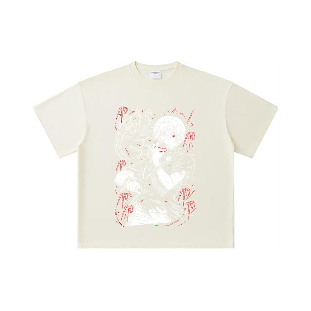 260 GSM Double Yarn 32 Count 100% Cotton Tokyo Ghoul V1 Print Unisex Heavy Cotton T Shirt S абрикосовый
260 GSM Double Yarn 32 Count 100% Cotton Tokyo Ghoul V1 Print Unisex Heavy Cotton T Shirt S абрикосовый
