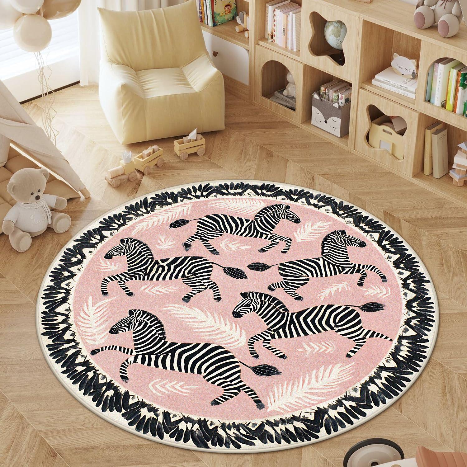 Animal Cartoon Pattern Carpet Round Aesthetic Living Room Circle Rugs Bedroom Decor Kids Washable Non-slip Fluffy Floor Mat 60x60cm (Diameter)
Animal Cartoon Pattern Carpet Round Aesthetic Living Room Circle Rugs Bedroom Decor Kids Washable Non-slip Fluffy Floor Mat 60x60cm (Diameter)