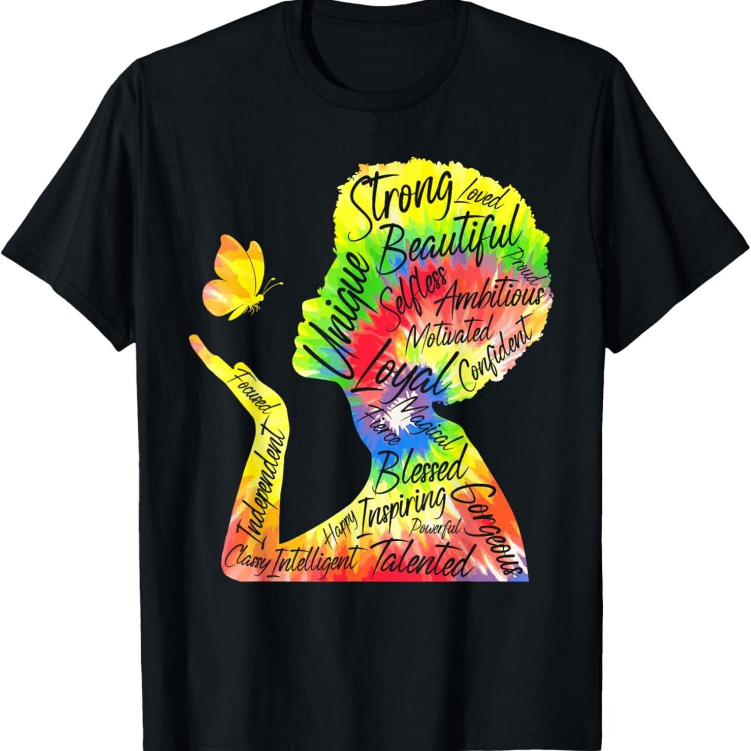 Black History Month Afro Black Women Girls Tie Dye Butterfly T-Shirt XXXXXL чёрный
Black History Month Afro Black Women Girls Tie Dye Butterfly T-Shirt XXXXXL чёрный