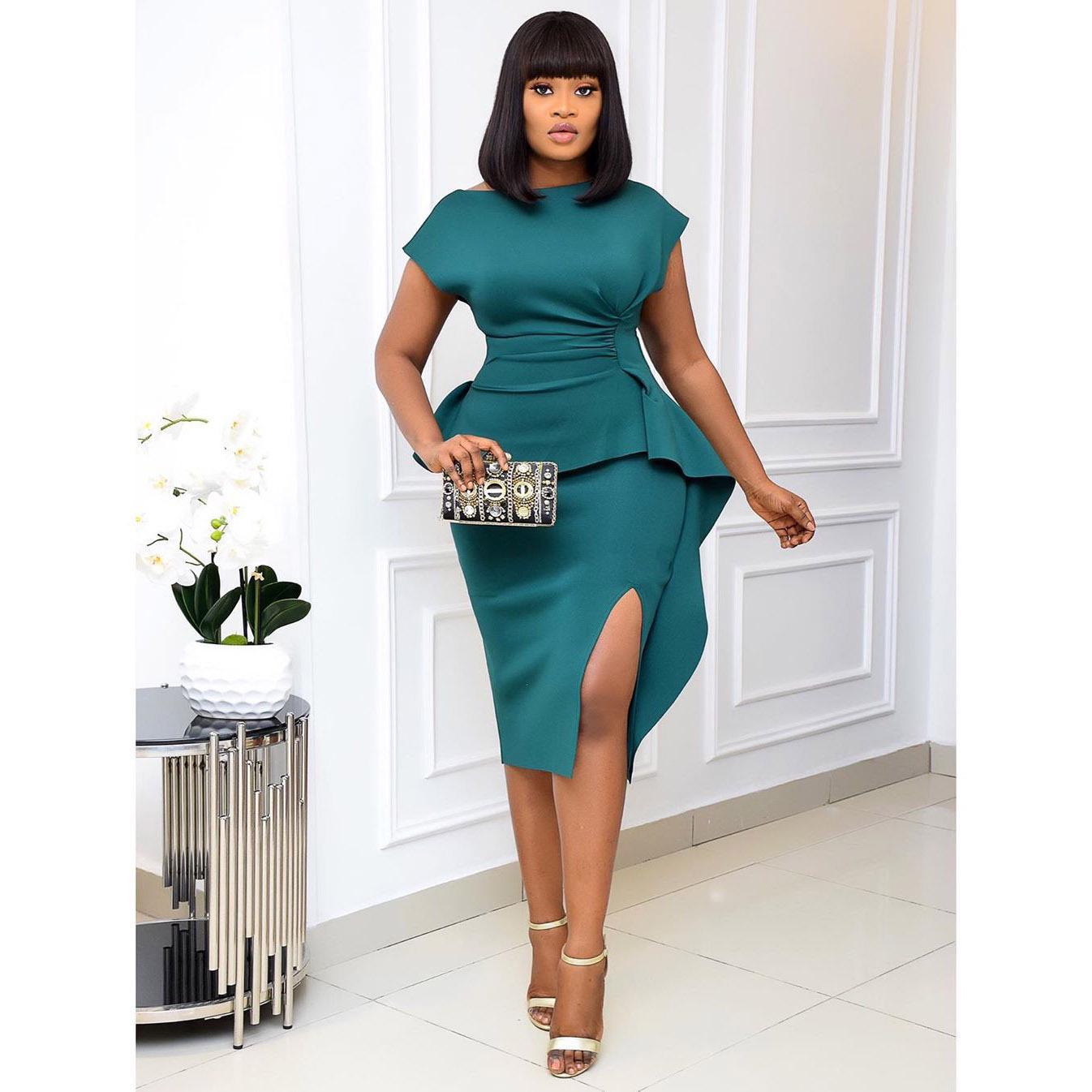 Летнее платье с оборками African Mom Plus Size - сексуальное, обтягивающее, в европейском и американском стиле XXXL зелёный
Летнее платье с оборками African Mom Plus Size - сексуальное, обтягивающее, в европейском и американском стиле XXXL зелёный