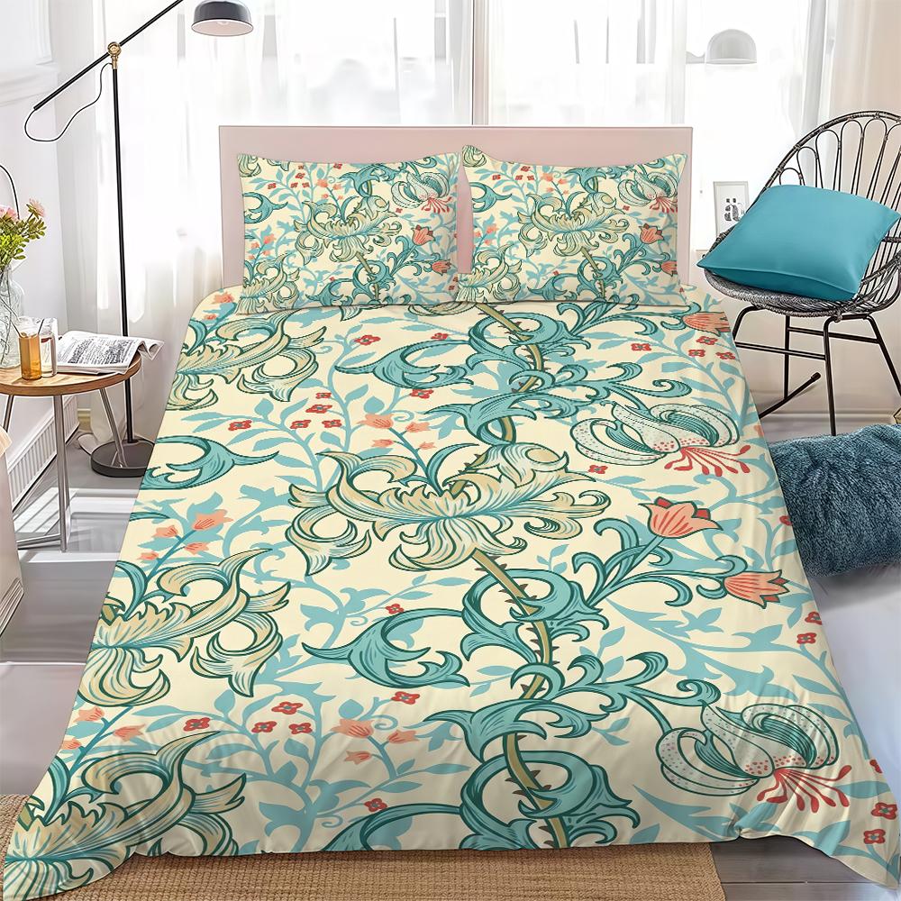 William Morris Neoclassical Floral Duvet Cover Set Home Style Bedding Soft Laundry Cotton Bed 3 Piece Set Student Dormitory Gift 135x200cm
William Morris Neoclassical Floral Duvet Cover Set Home Style Bedding Soft Laundry Cotton Bed 3 Piece Set Student Dormitory Gift 135x200cm