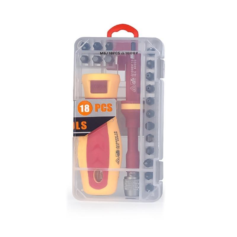 18 In1 Insulated Screwdriver Set Screwdriver Tool Set Electrician Multifunctional Interchangeable Screwdriver China Mainland
18 In1 Insulated Screwdriver Set Screwdriver Tool Set Electrician Multifunctional Interchangeable Screwdriver China Mainland