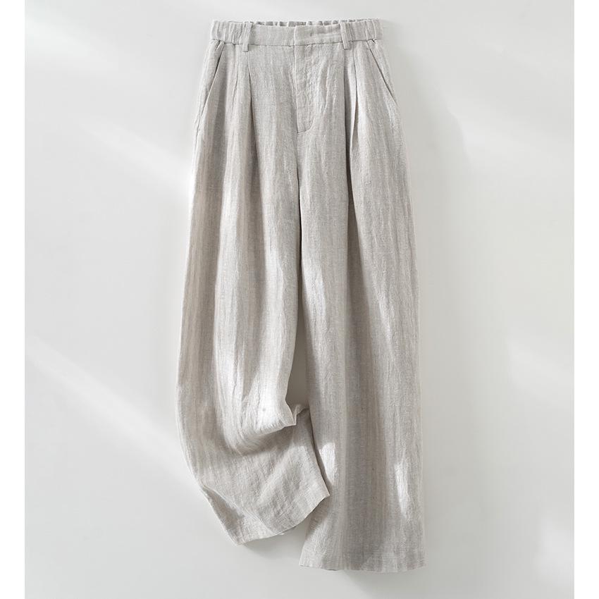 Women s High-End Linen Wide-Leg Pants - Relaxed, Breathable Elastic Waist for Spring/Summer Extra Large
Women s High-End Linen Wide-Leg Pants - Relaxed, Breathable Elastic Waist for Spring/Summer Extra Large