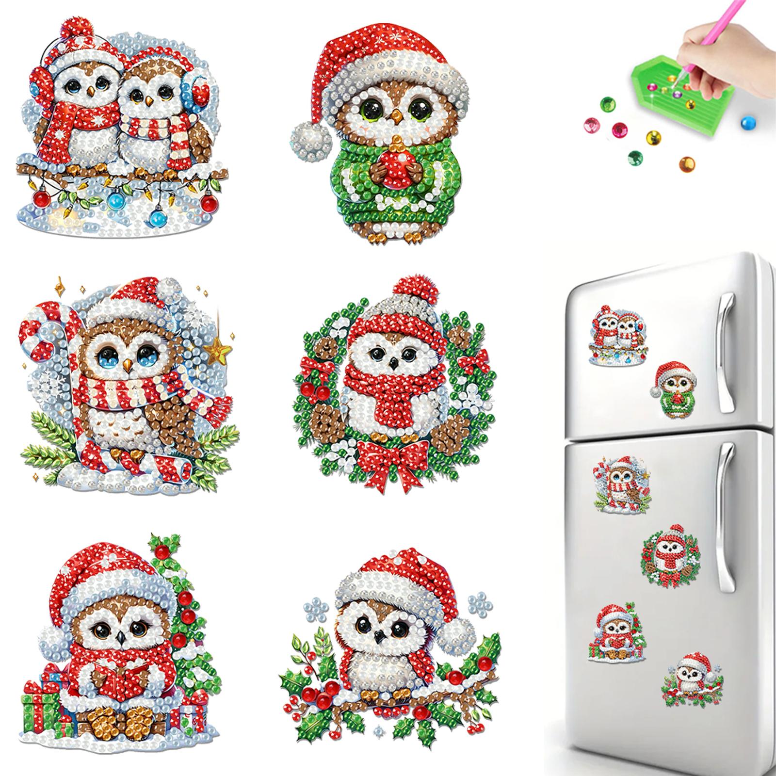 6PCS 2D Flat DIY Diamond Painting Refrigerator Magnet Special Shape Diamond Art Refrigerator Sticker for Home Kitchen Decoration
6PCS 2D Flat DIY Diamond Painting Refrigerator Magnet Special Shape Diamond Art Refrigerator Sticker for Home Kitchen Decoration