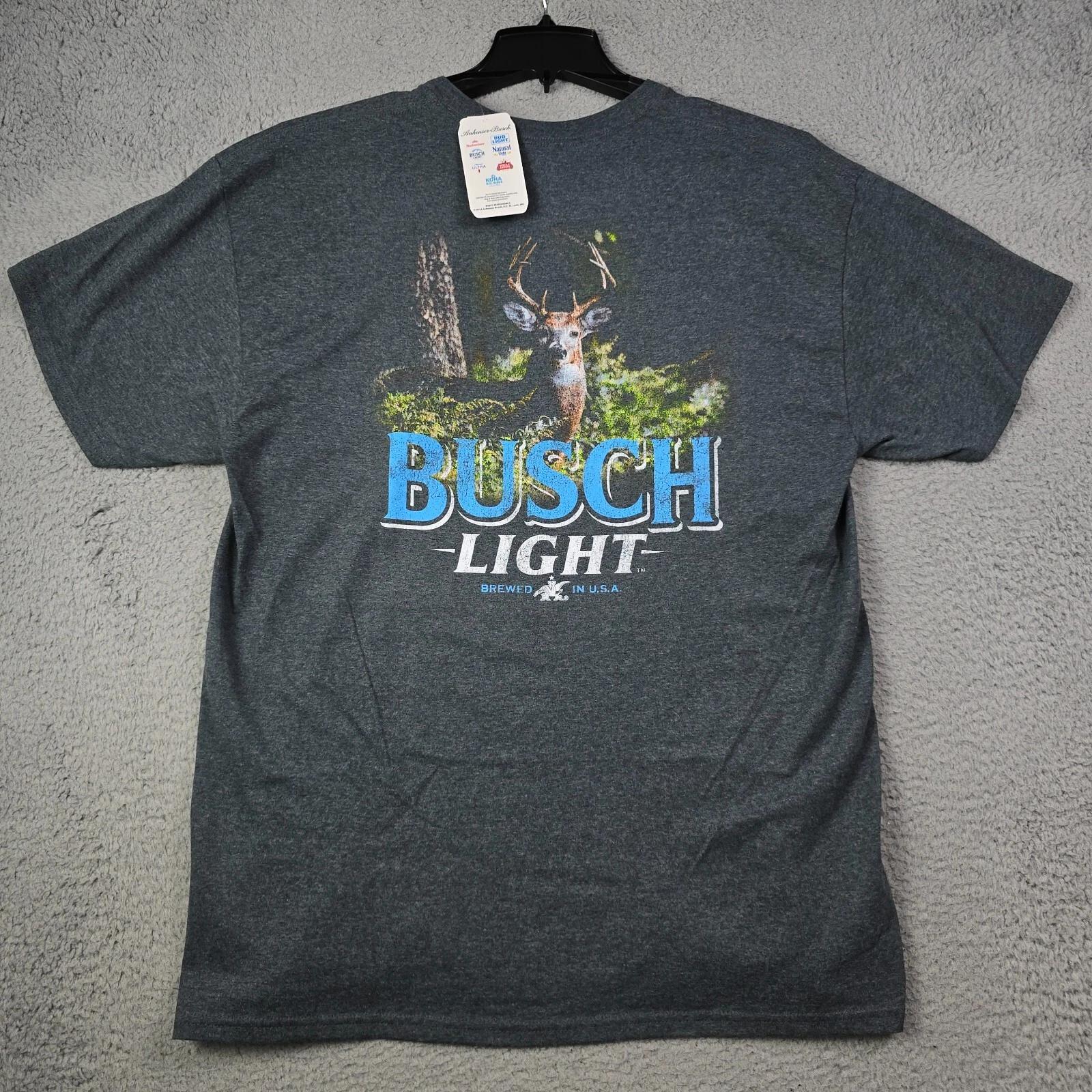 BUSCH LIGHT Deer BEER Shirt Mens Extra Large XL Black BREW Hunting Outdoors NWT 4XL
BUSCH LIGHT Deer BEER Shirt Mens Extra Large XL Black BREW Hunting Outdoors NWT 4XL