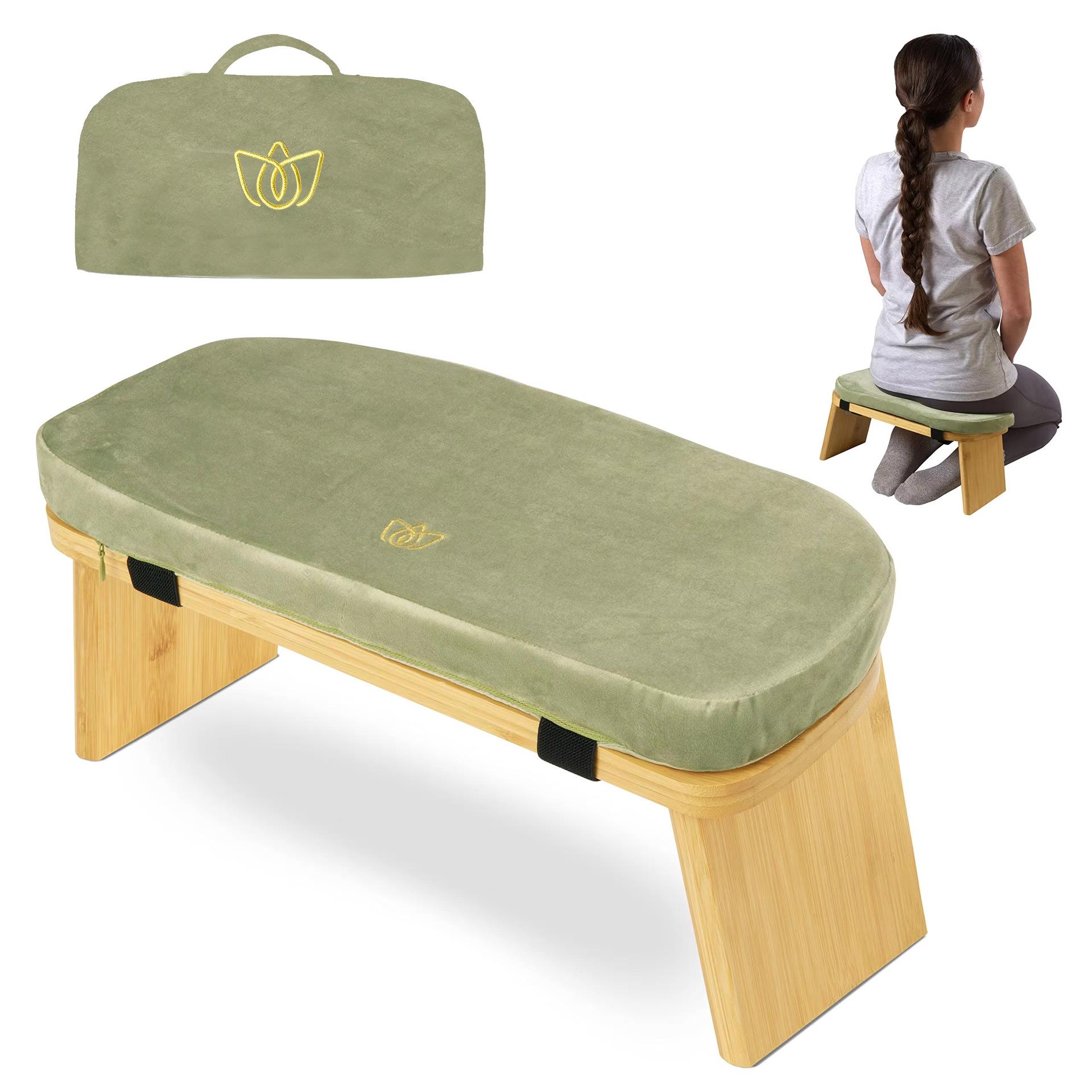 Multicolor Embroidered Detachable Wooden Meditation and Yoga Kneeling Stool
Multicolor Embroidered Detachable Wooden Meditation and Yoga Kneeling Stool
