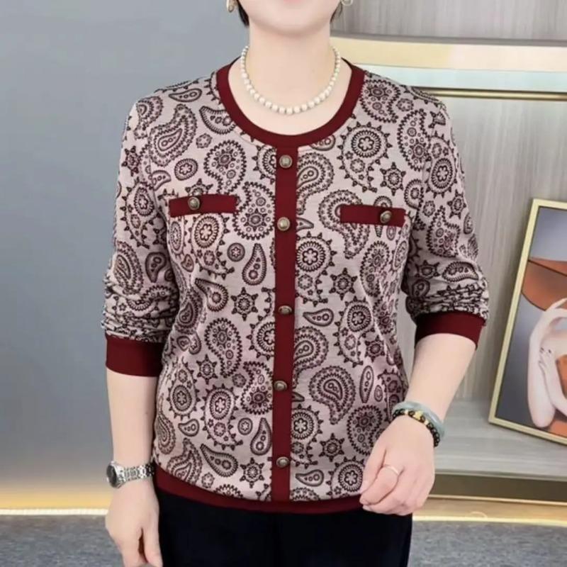 Autumn New Style Casual and Versatile Cashew Jacquard Long-sleeved T-shirt Round Neck Top 4XL коричневий
Autumn New Style Casual and Versatile Cashew Jacquard Long-sleeved T-shirt Round Neck Top 4XL коричневий