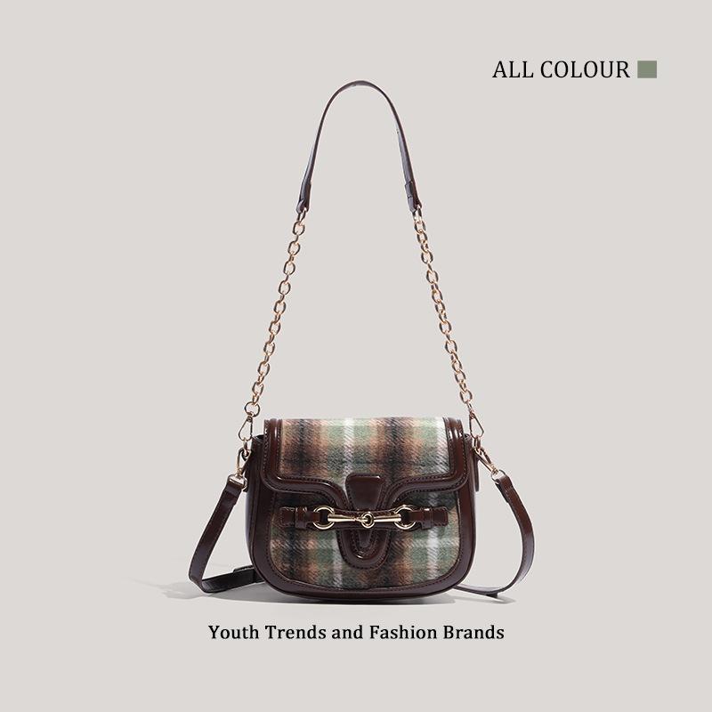 Новая ретро женская сумка-седло, нишевая сумка-мессенджер на плечо, осень, премиальная сумка подмышку