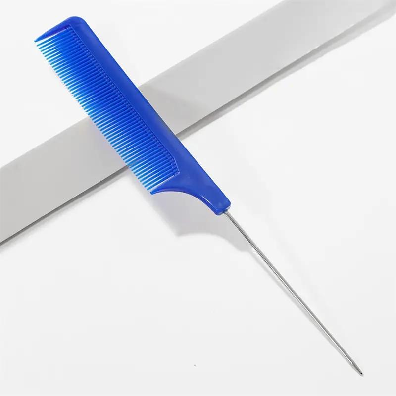 1pc plastic pointed tail comb steel needle comb dense tooth hair salon comb синий
1pc plastic pointed tail comb steel needle comb dense tooth hair salon comb синий