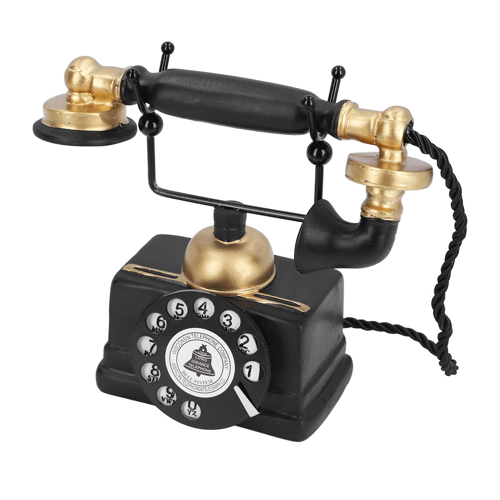 Ретро Телефон Украшение Антикварный Проводной Настольный Телефон Декор Винтажная Модель Телефона с Вращающимся Диском
Ретро Телефон Украшение Антикварный Проводной Настольный Телефон Декор Винтажная Модель Телефона с Вращающимся Диском