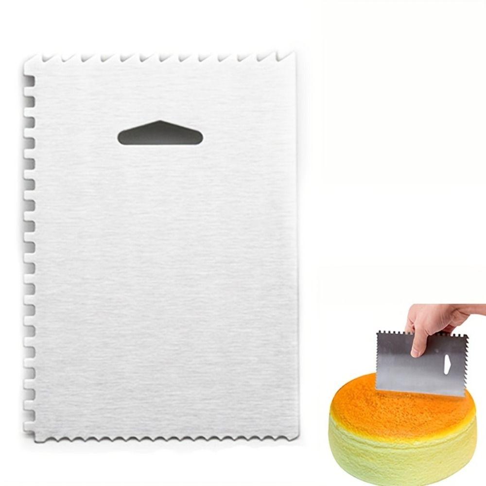 Irregular Teeth Cake Scraper 4-Sided Buttercream Spatula Pastry Dough Cutters Cake Spatula Fondant B
Irregular Teeth Cake Scraper 4-Sided Buttercream Spatula Pastry Dough Cutters Cake Spatula Fondant B