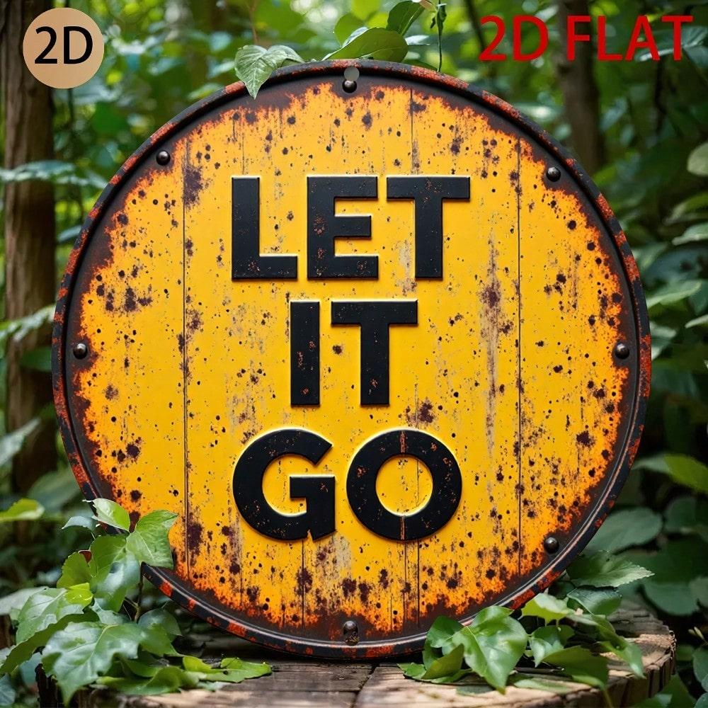 Rustic Metal Wall Art Let It Go Sign Vintage Home Decor Garage Workshop 20x20
Rustic Metal Wall Art Let It Go Sign Vintage Home Decor Garage Workshop 20x20