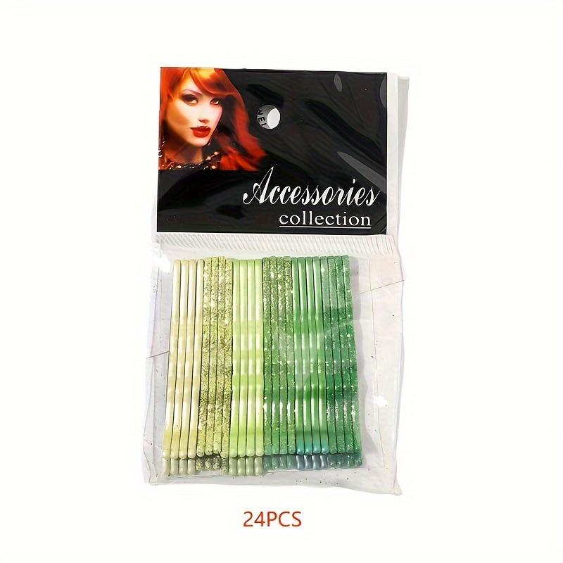 24pcs Set of Glitter Barrettes, Colorful Enamel Hair Clips, Metallic Wavy Golden Glitter Hairpins, Hairstyling Accessories 24pcs/Pack зелёный
24pcs Set of Glitter Barrettes, Colorful Enamel Hair Clips, Metallic Wavy Golden Glitter Hairpins, Hairstyling Accessories 24pcs/Pack зелёный