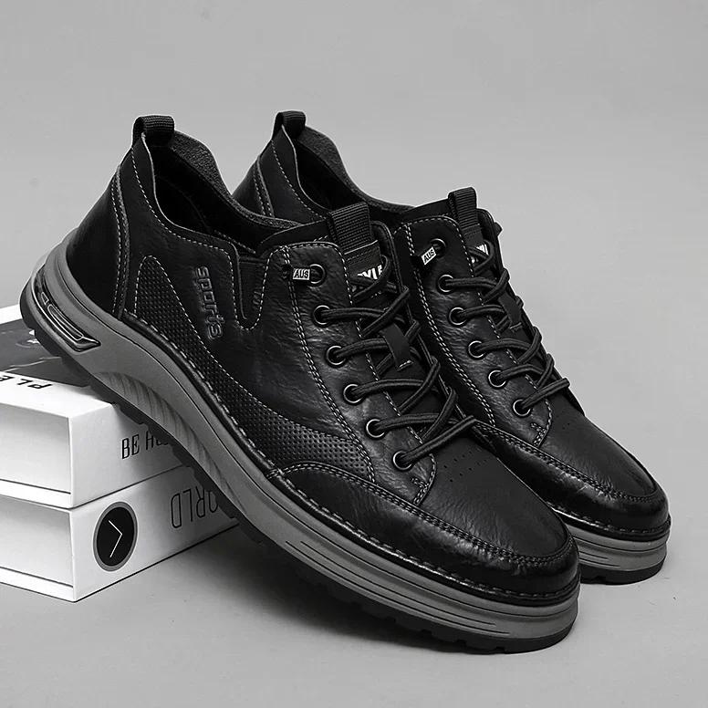 High Quality Genuine Leather Loafers Casual Shoes Luxury Mens Flats Sneakers Lace Up Oxford Comfort Outdoor Jogging Shoes 44
High Quality Genuine Leather Loafers Casual Shoes Luxury Mens Flats Sneakers Lace Up Oxford Comfort Outdoor Jogging Shoes 44