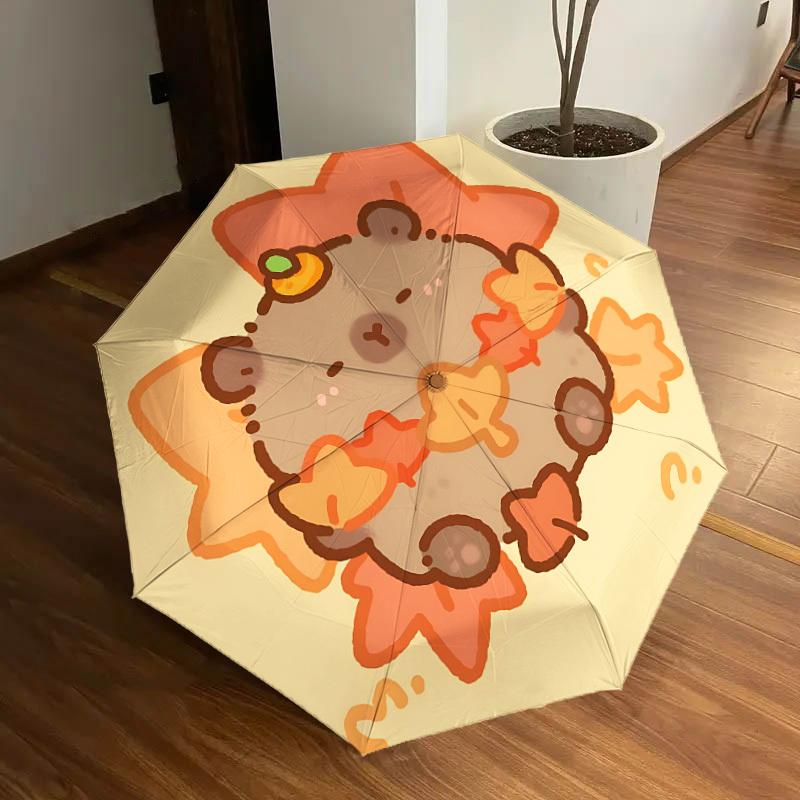 1pc Cute Capybara Automatic Umbrella Durable Iron Frame & Plastic Handle, Gift for Men & Women, Sturdy Construction yy250905202
1pc Cute Capybara Automatic Umbrella Durable Iron Frame & Plastic Handle, Gift for Men & Women, Sturdy Construction yy250905202