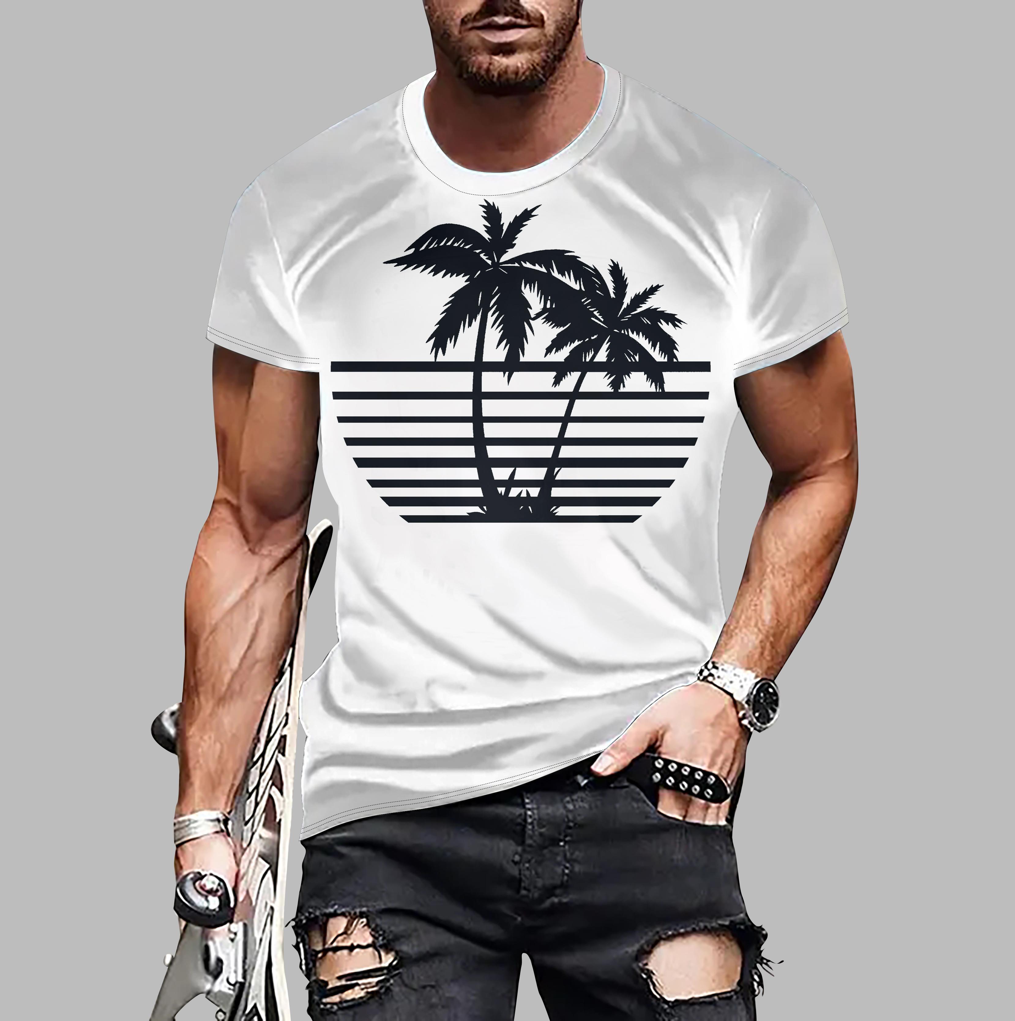 Новая летняя мужская модная футболка с принтом кокосовой пальмы, мужская футболка, топ 8XL белый
Новая летняя мужская модная футболка с принтом кокосовой пальмы, мужская футболка, топ 8XL белый