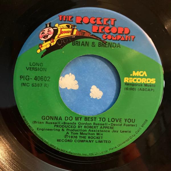 7inch Record BRIAN BRENDA RUSSELL Gonna Do My Best To Love You PIG40602 The Rocket Reco 1976 US SoulFunk Used
7inch Record BRIAN BRENDA RUSSELL Gonna Do My Best To Love You PIG40602 The Rocket Reco 1976 US SoulFunk Used