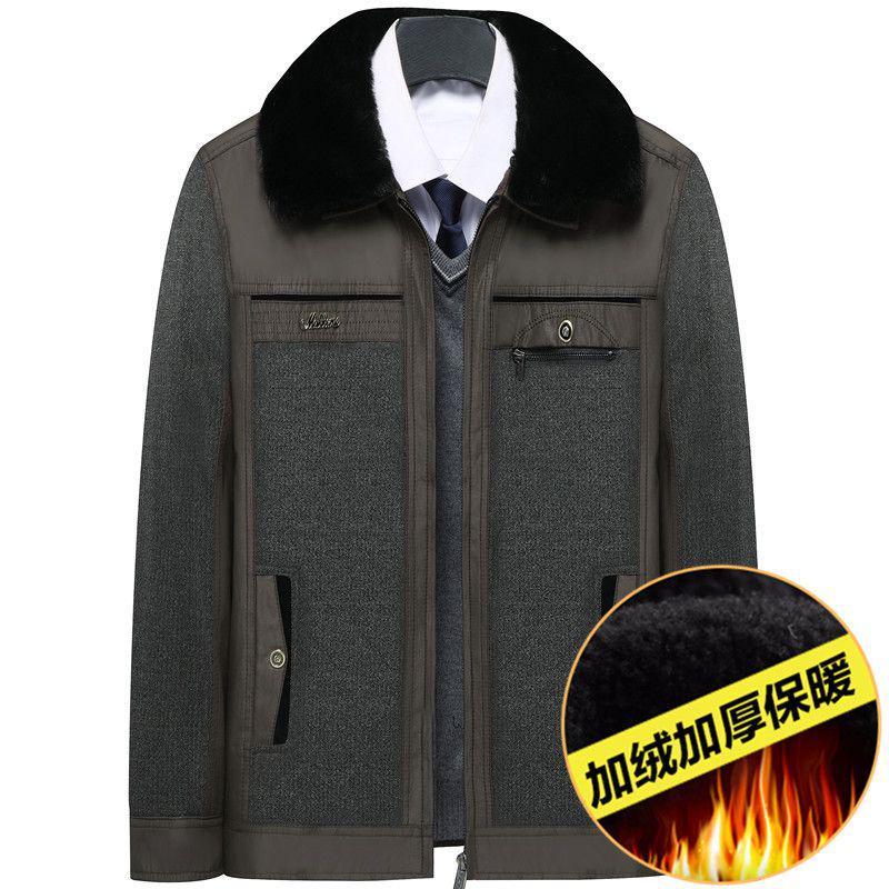 Men s Fleece-Lined Lapel Jacket, Thickened Autumn/Winter Coat for Middle-Aged and Older Men 180-XL
Men s Fleece-Lined Lapel Jacket, Thickened Autumn/Winter Coat for Middle-Aged and Older Men 180-XL