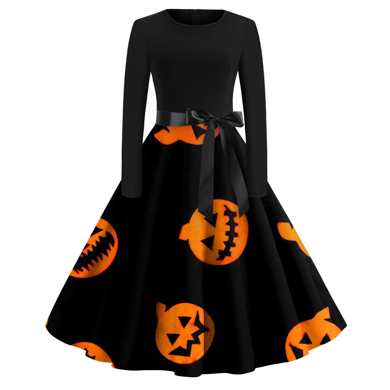 Женское расклешенное платье с принтом на Хэллоуин для женщин, платье с длинным рукавом, вечерние повседневные платья XXL оранжевый
Женское расклешенное платье с принтом на Хэллоуин для женщин, платье с длинным рукавом, вечерние повседневные платья XXL оранжевый