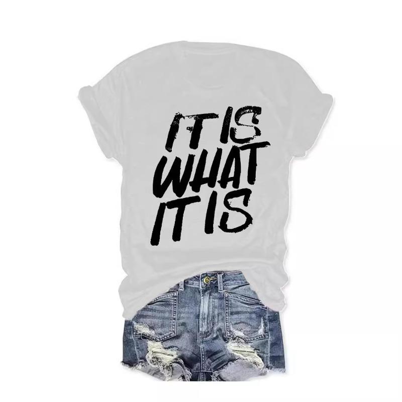 Summer Women s Patterned Printed Round-neck Short-sleeved Casual and Fashionable T-shirt XXL білий
Summer Women s Patterned Printed Round-neck Short-sleeved Casual and Fashionable T-shirt XXL білий