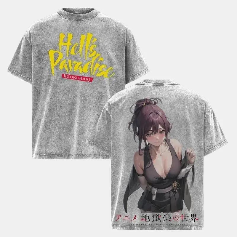 Yuzuriha Print T-shirt Anime Hell s Paradise Clothing Men Women Cotton Tshirts Retro Washed T Shirt Harajuku Male Oversized Tops XXL сірий колір
Yuzuriha Print T-shirt Anime Hell s Paradise Clothing Men Women Cotton Tshirts Retro Washed T Shirt Harajuku Male Oversized Tops XXL сірий колір